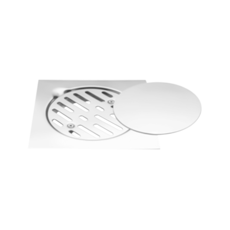 SZ101-15 SZ102-15 SGC 150x150mm 6" x 6" 빠른 건조 스테인리스 스틸 바닥 배수 트랩 3개(나사형 창살 및 커버 플레이트 포함)